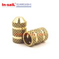 Inmold-Tek Round Head Brass Knurls Insert Nuts